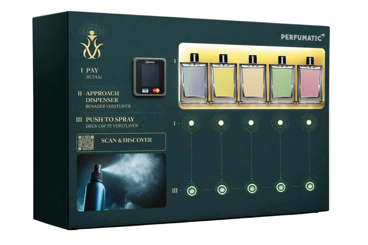 Parfestique perfume vending machine